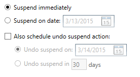 SuspendGroup-Scheduling