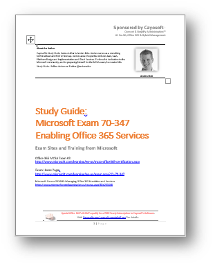 FreeStudyGuide70-347Office365Exam