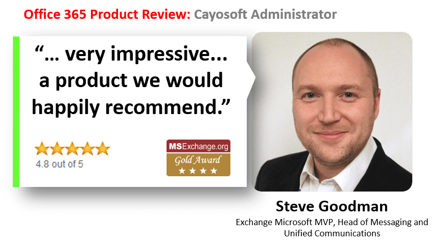 Hybrid Office 365 Product Review Cayosoft Administrator