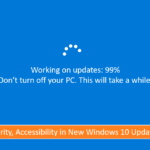 Productivity, Security, Accessibility in New Windows 10 Update