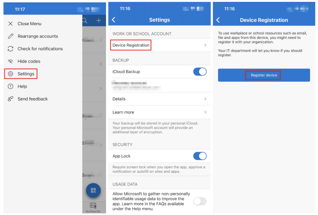 Registering an iOS Device Workflow