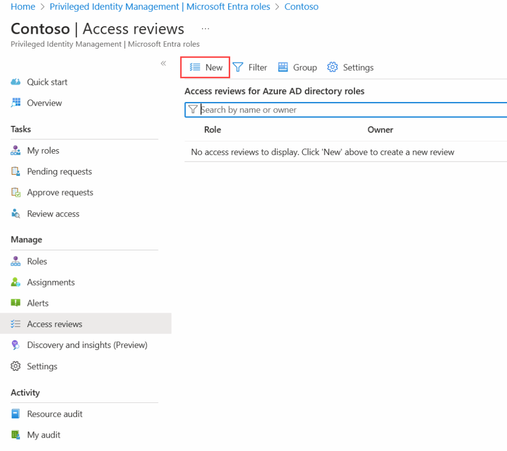 Microsoft PIM Access Review (source)