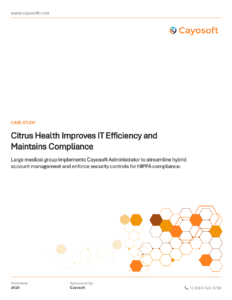 Citrus Health Improves IT Efficiency and Maintains Compliance