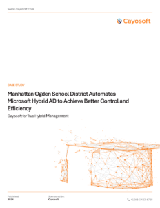 Manhattan Ogden School District Automates Microsoft Hybrid AD to Achieve Better Control and Efficiency