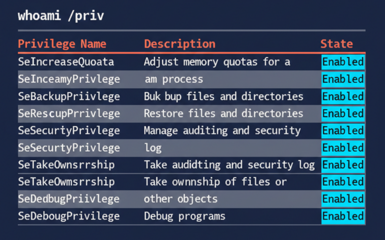 Command Prompt Interface: Elevated Privileges via SID History Injection