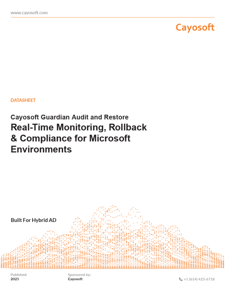 Cayosoft Guardian Audit & Restore™