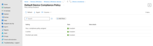 Understanding Intune Default Device Compliance Policy