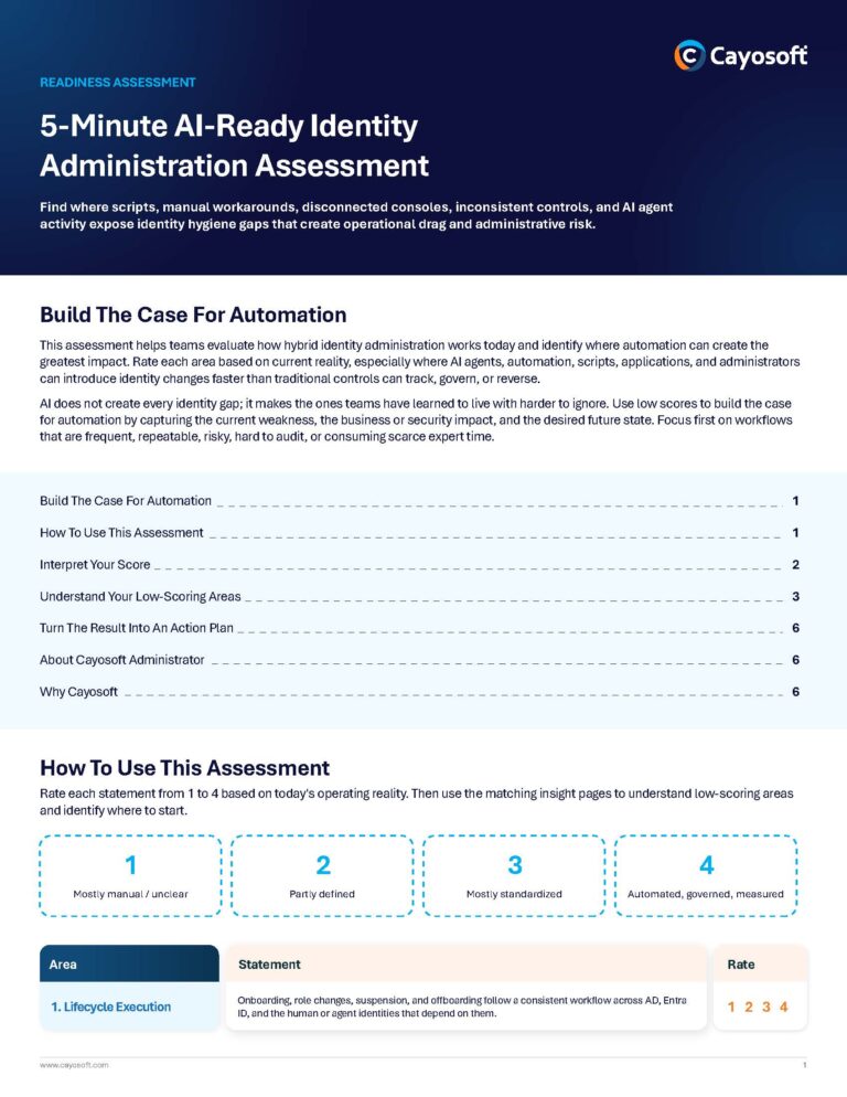 hybrid identity administration assessment