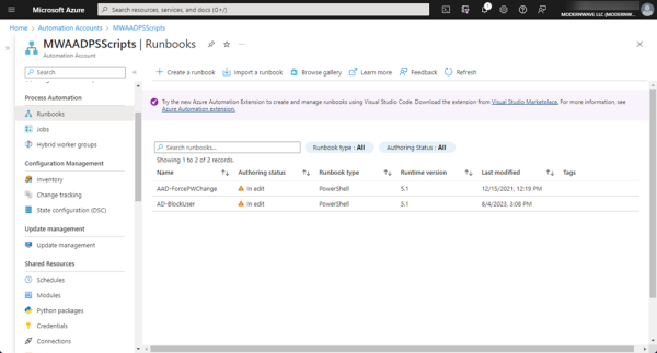 Microsoft Azure Portal